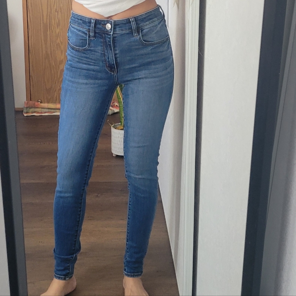 American Eagle Classic Blue Skinny Jeans